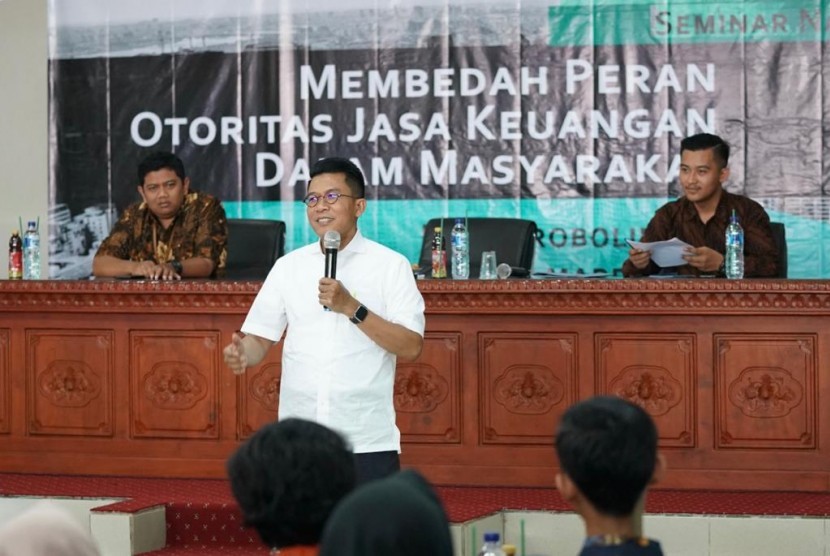 Mukhammad Misbakhun, Anggota Komisi XI DPR RI di kampus Universitas Panca Marga (UPM) Kota Probolinggo, Jumat (8/3).