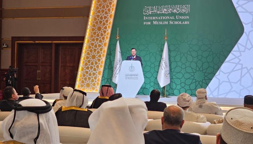 Muktamar dan Sidang Umum ke-6 International Union for Muslim Scholars (IUMS) di Doha, Qatar, pada 6-11 Januari 2024.