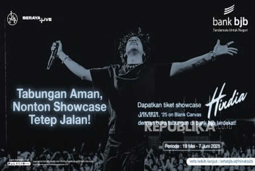 Mulai 19 Mei hingga 7 Juni 2025, bank bjb menggelar program promo spesial untuk nasabah yang ingin menyaksikan penampilan Hindia di panggung Showcase Hindia.