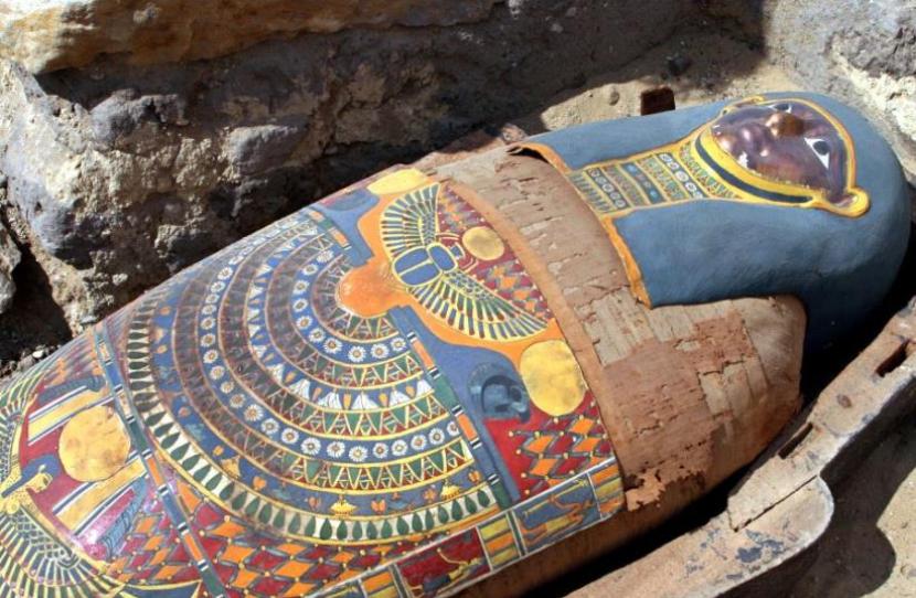 Mesir Menemukan Harta Karun Lebih dari 100 Sarkofagus (ilustrasi).