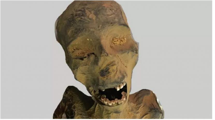 Mumi Meritamun yang ditemukan dalam keadaan menjerit.
