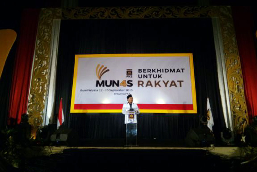 Munas ke-4 Partai Keadilan Sejahtera di Depok, Jawa Barat, Senin (14/9).