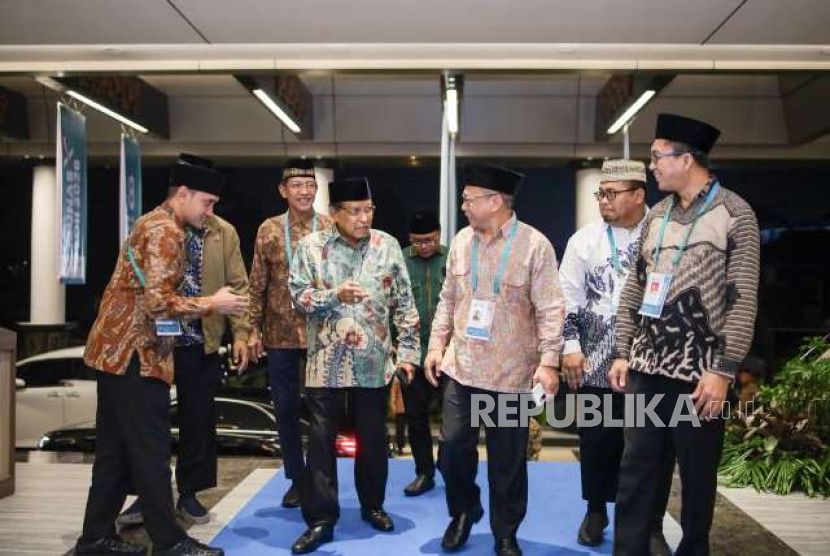 Ketua Lembaga Persahabatan Ormas Islam, KH Said Aqil Siradj, saat menghadiri Munas X Lembaga Dakwah Islam Indonesia  di Grand Ballroom Minhajurrosyidin, Jakarta, Rabu malam (8/4/2026).