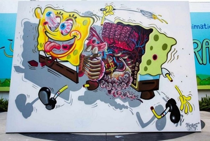 Mural Spongebob