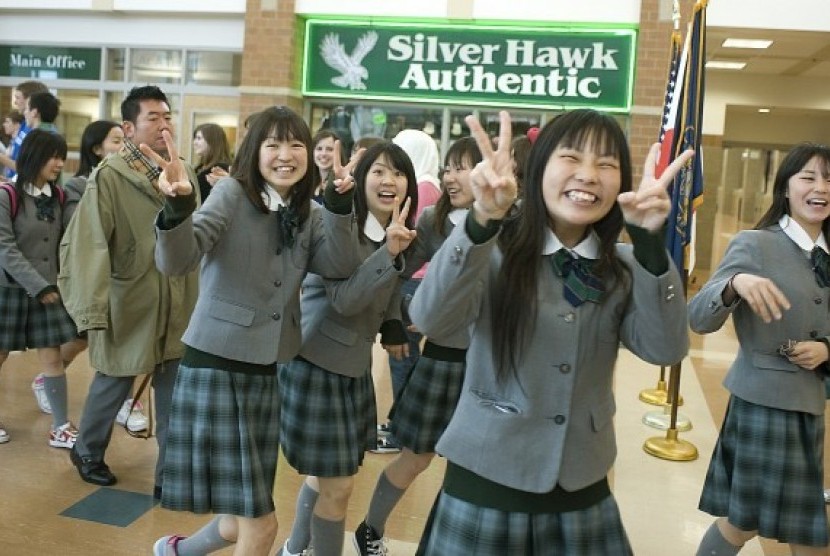 Murid sekolah di Jepang (ilustrasi)