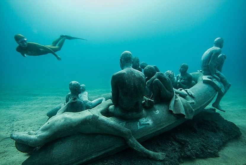 Museum bawah laut pertama di Eropa terletak di Kepulauan Canary, Spanyol