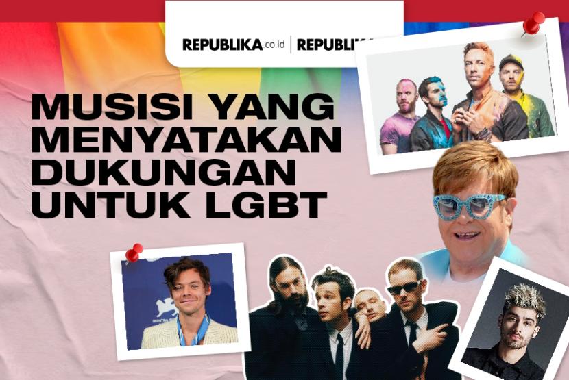 Musisi yang menyatakan dukungan untuk LGBT.