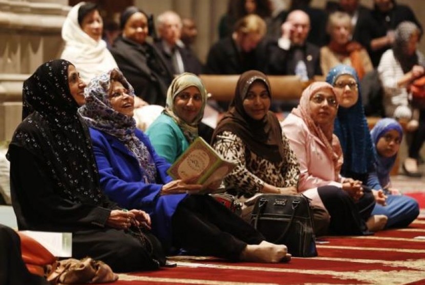 Muslim di Amerika Serikat berdiskusi (Ilustrasi)