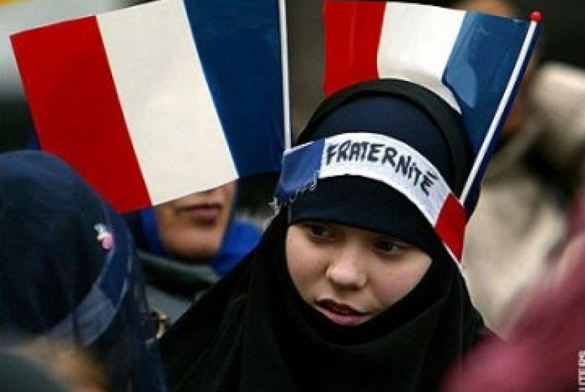 Muslim di Prancis (ilustrasi).