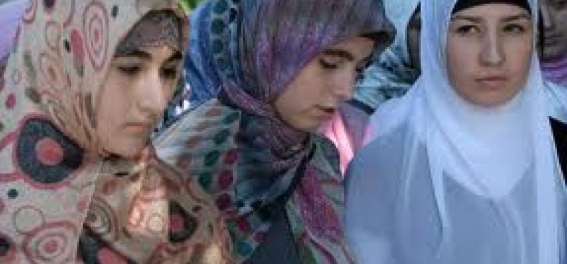 Muslimah Cechnya (ilustrasi).