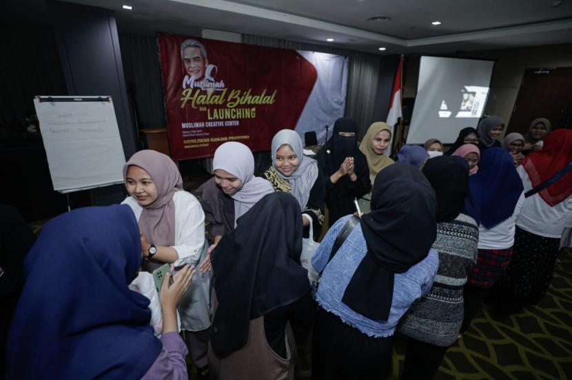 Muslimah Creative Center resmi diluncurkan, di Hotel Rivoli, Jalan Kramat Raya Nomor 41, Kramat, Kecamatan Senen, Kota Jakarta Pusat, DKI Jakarta, Selasa (2/5/2023).