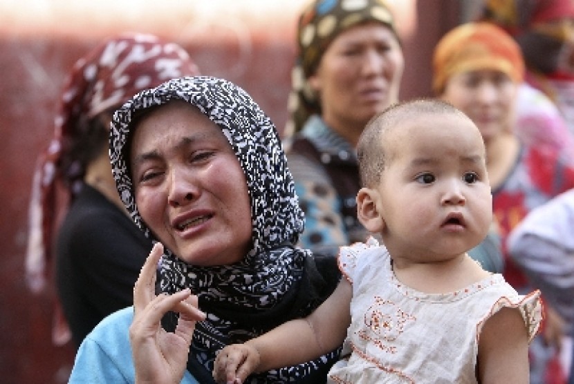 Muslimah etnis Uighur di Cina (Ilustrasi)
