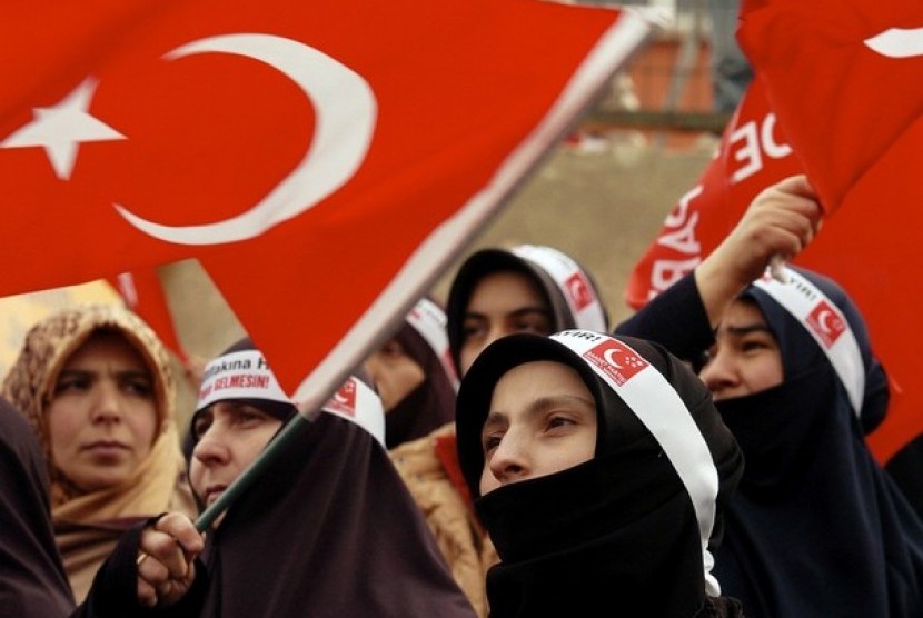 Perempuan Turki Tuntut Perlakuan Setara di Masjid. Foto: Muslimah Turki
