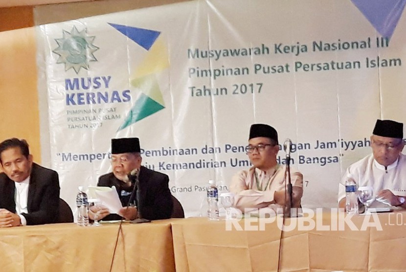 Musyawarah Kerja nasional III Pimpinan Pusat Persatuan Islam Tahun 2017, di Kota Bandung, Jumat (15/12).