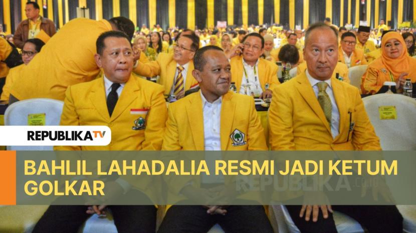 Musyawarah Nasional (Munas) Partai Golkar secara resmi menetapkan Bahlil Lahadalia sebagai ketua umum DPP Partai Golkar periode 2024-2029. 