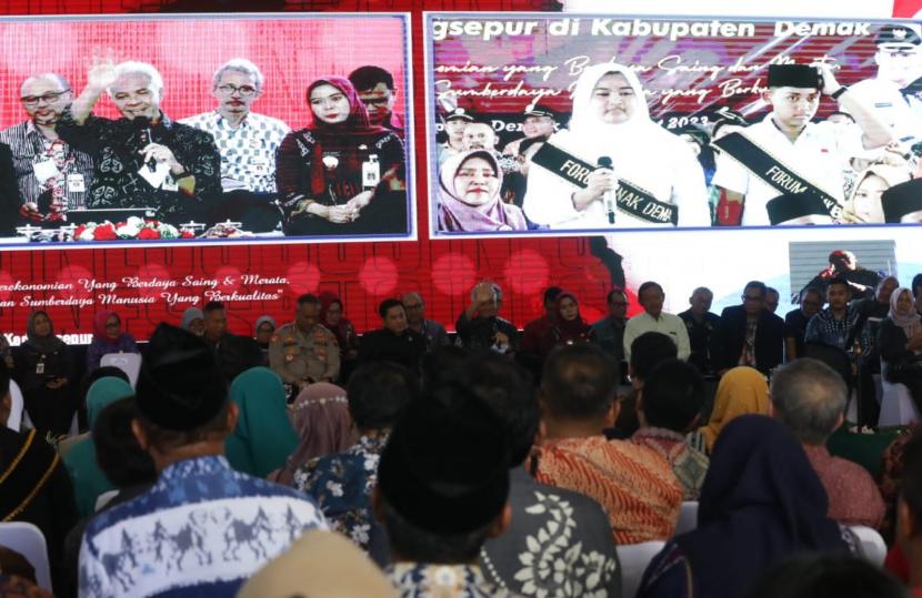 Musyawarah Perencanaan Pembangunan Wilayah (Musrenbangwil) Kedungsepur di Wisma Halim, Kabupaten Demak, Jawa Tengah.