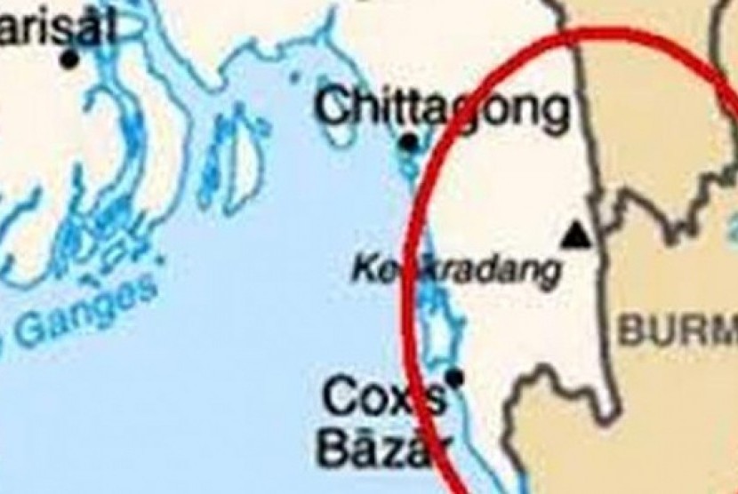 Myanmar-Bangladesh borders (illustration)