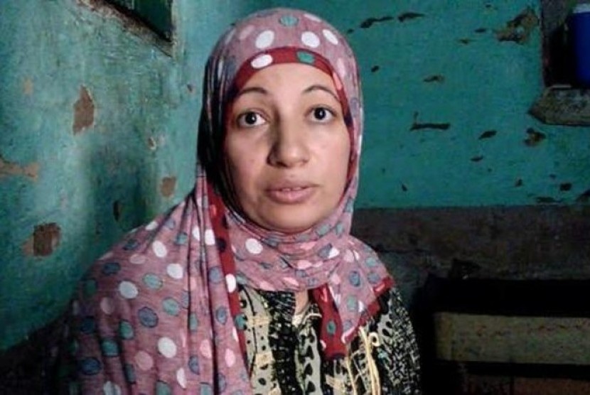 Najwa, wanita Mesir yang dituduh berselingkuh.