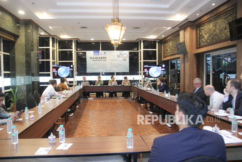 Namarin Roundtable 2025 bertajuk Strategic Considerations and Policy Shifts of Trump 2.0 on the South China Sea and the Responses of Southeast Asian Countries di Menteng, Jakarta Pusat.