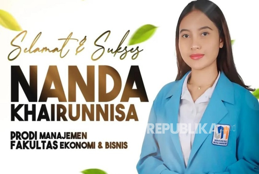 Nanda Khairunnisa, berhasil lolos seleksi Program Magang Mandiri yang diselenggarakan oleh Lembaga Layanan Pendidikan Tinggi (LLDikti) Wilayah III.