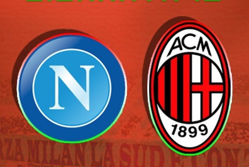 Napoli Vs AC Milan di perempat final Liga Champions 2022/2023.