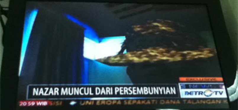 Nazaruddin di tv