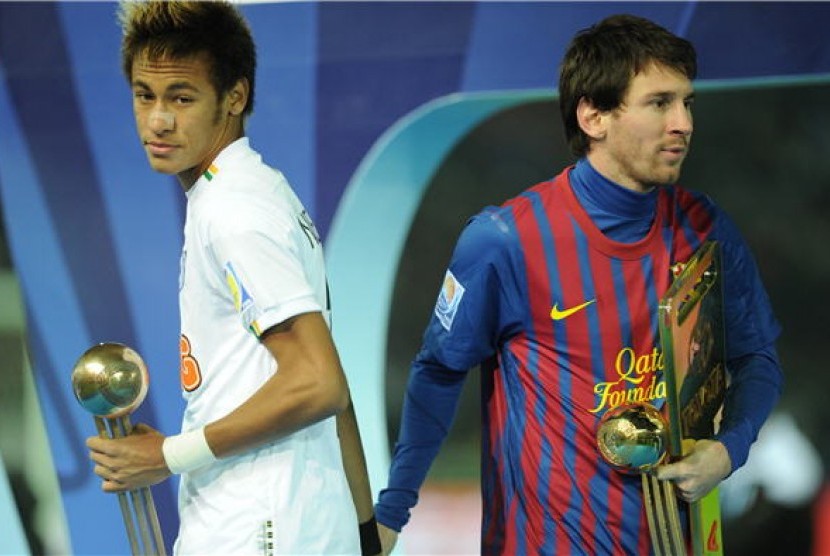 Neymar dan Lionel Messi 