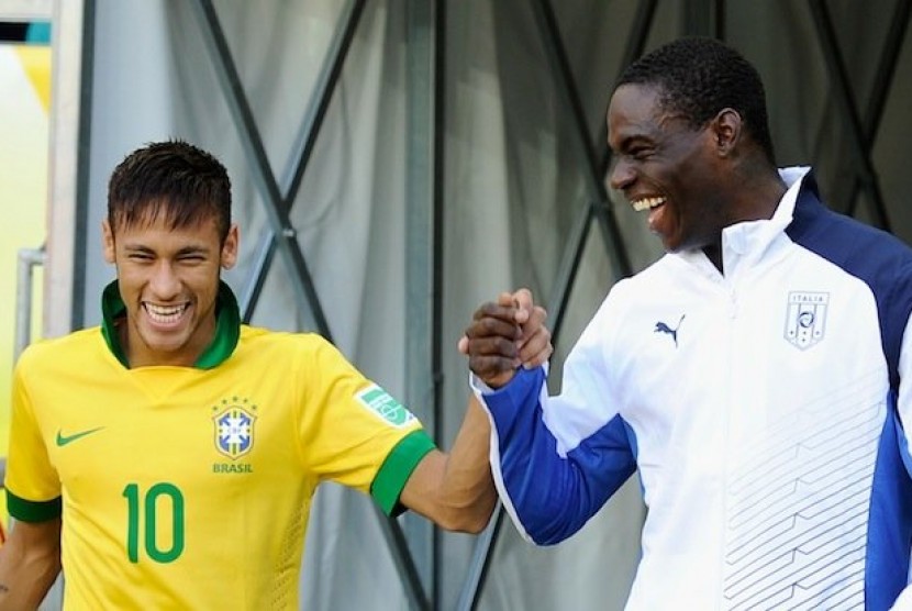 Neymar dan Mario Balotelli