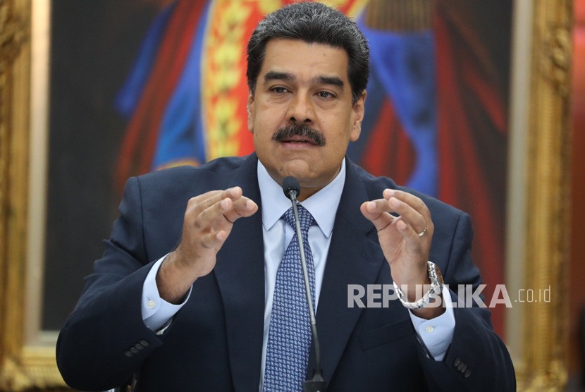 Nicolas Maduro. Presiden Amerika Serikat (AS) Donald Trump mengatakan ia akan mempertimbangkan bertemu dengan Presiden Venezuela Nicolas Maduro. Ilustrasi.