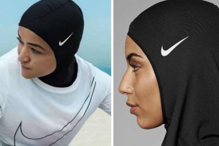 Nike Pro Hijab, seri pakaian olahraga khusus bagi atlet muslimah dan perempuan yang ingin menutup kepala saat berolahraga (ilustrasi).