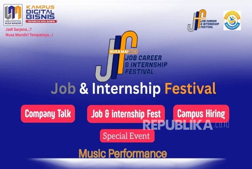 Nusa Mandiri Career Center (NCC) kembali menggelar event akbar tahunan Job & Internship Fest (JIF) 2025.