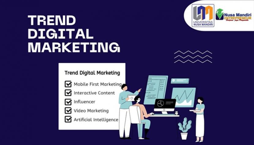 Nusa Mandiri Entrepreneur Center (NEC) mengatakan, perkembangan teknologi yang terjadi membuat trend digital marketing terpengaruhi.