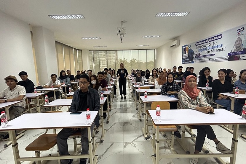 Nusa Mandiri Startup Center (NSC) sukses menggelar Workshop Bisnis Digital bertajuk Introduction to Digital Business for Milenial di Kampus Digital Bisnis Universitas Nusa Mandiri (UNM) kampus Margonda pada Sabtu (26/8/2023). 