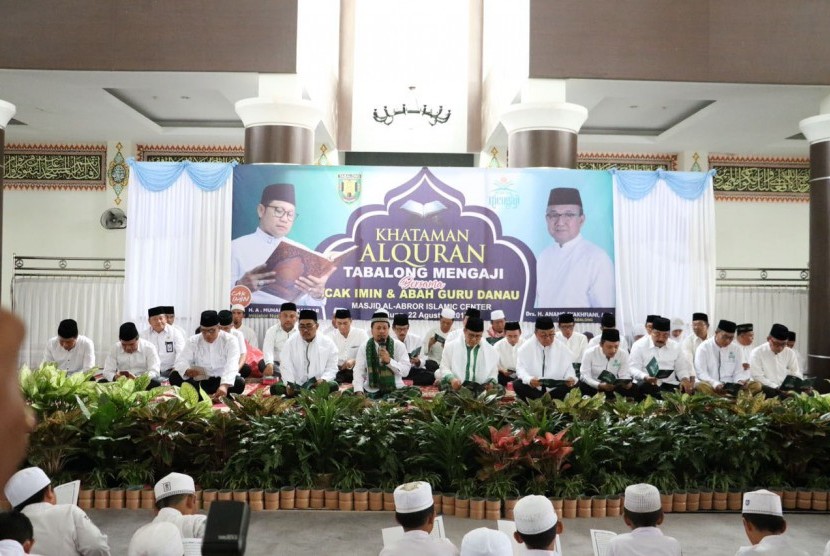 Nusantara Mengaji di Masjid Al-Abrar Islamic Canter Kabupaten Tabalong, Kalimantan Selatan, Selasa (22/8)