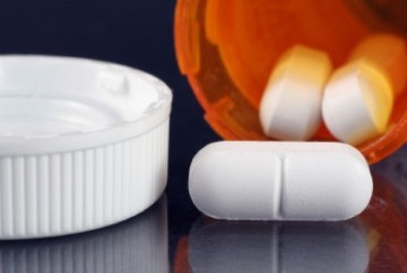 Obat-obatan antibiotika. Ilustrasi