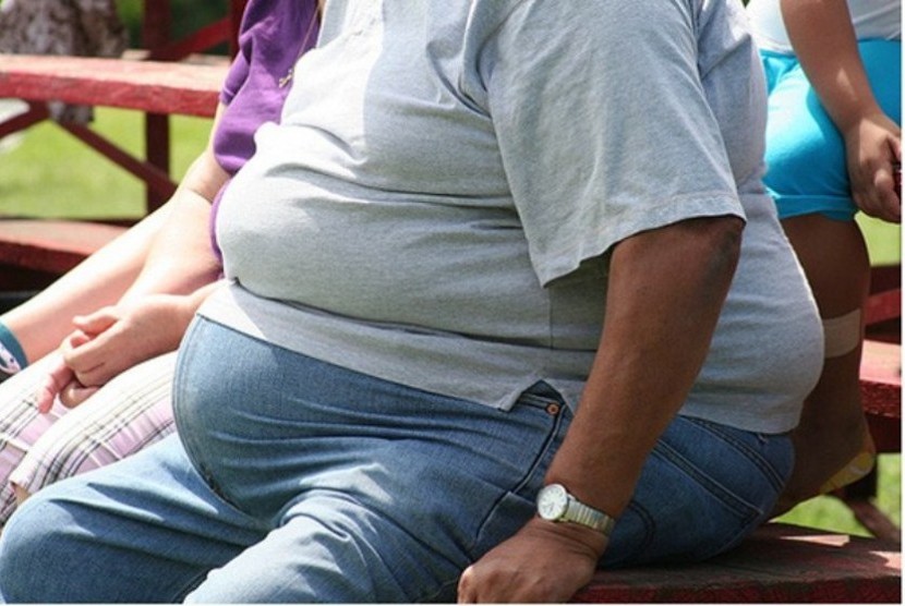 Penimbunan lemak pada penderita obesitas (Ilustrasi)