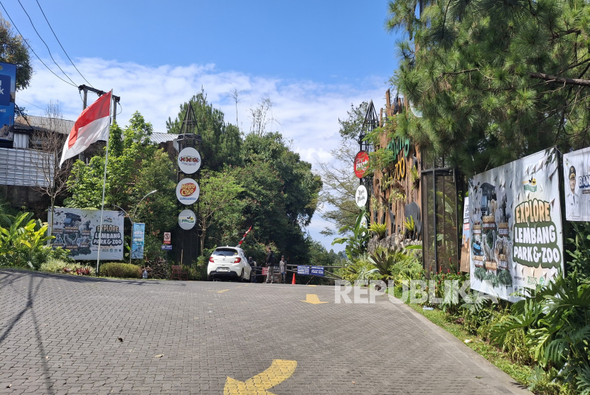 Objek Wisata Lembang Park and Zoo di Kabupaten Bandung Barat Masih Ditutup Imbas Kaburnya Macan Tutul Titipan BKSDA pads Kamis (28/8/2025) Pagi.