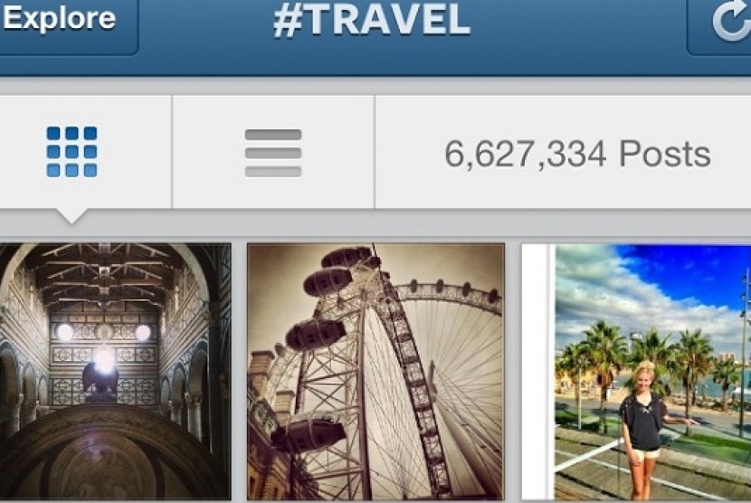 Objek wisata populer di Instagram (Ilustrasi)