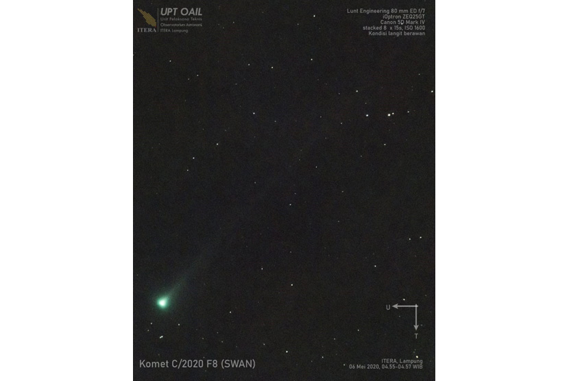 Observatorium Astronomi Itera Lampung  berhasil mengabadikan kemunculan Komet C/2020 F8 (Swan) dalam pengamatan teleskop Lunt Engineering 80 ED, jenis refraktor doublet akromatik pada Rabu (6/5) pukul 04.55. 