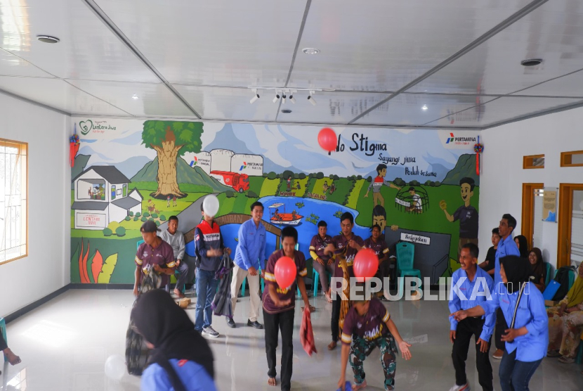 ODGJ di Gedung Serbaguna Lentera Jiwa, Desa Pangauban, Kecamatan Batujajar, Kabupaten Bandung Barat.