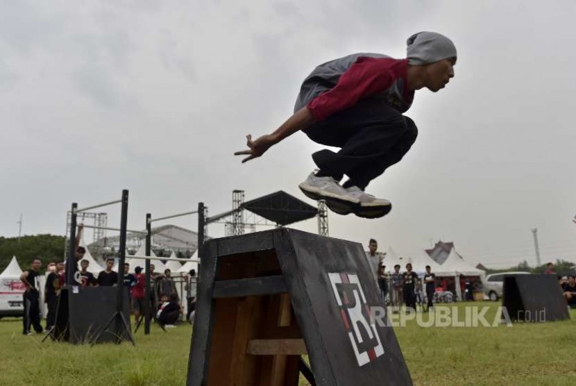 Olahraga ekstrem Parkour turut memeriahkan Tafisa 2016 