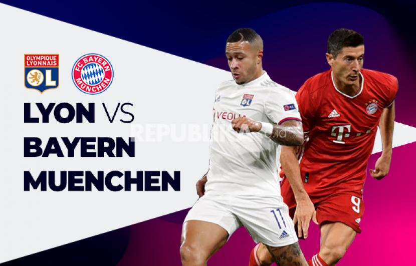 Olympique Lyon vs Bayern Muenchen.