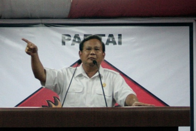 One of the most potential candidates to run for presidency, Prabowo Subianto (file photo)