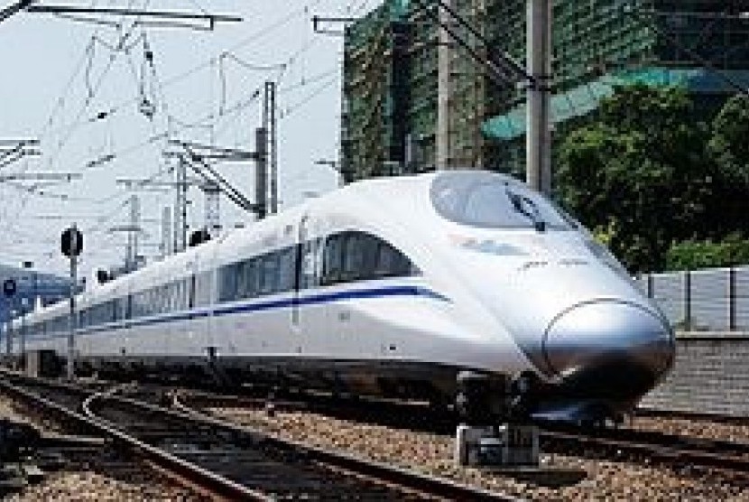 One varian of Chinese designed high speed rail (illustration)