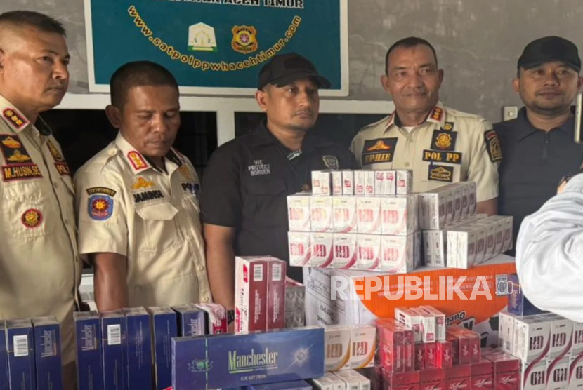 Bea Cukai Langsa dan Satpol PP-WH Aceh Timur Sita 14.100 Batang Rokok Ilegal