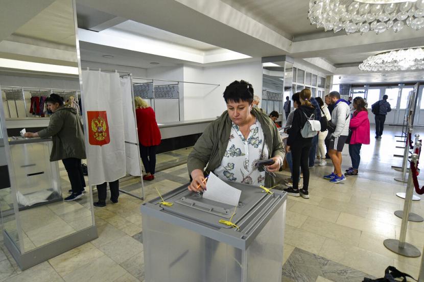 Rusia akan menggelar pemilu di wilayah pendudukan. ilustrasi