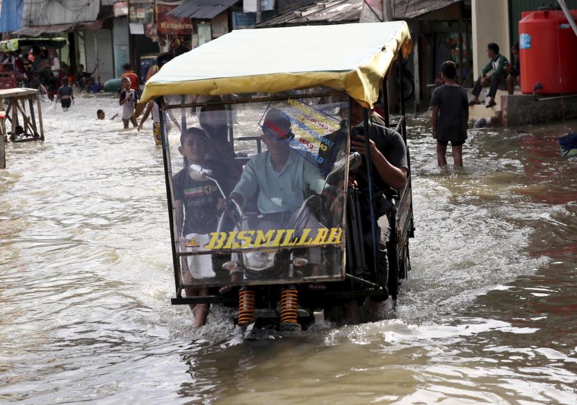 Banjir Jakarta (ilustrasi).