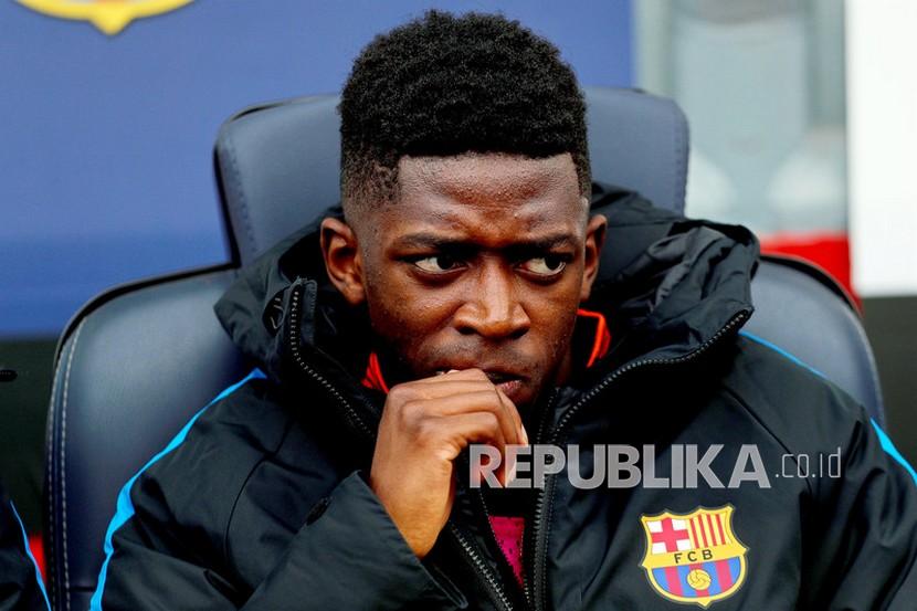 Penyerang Barcelona, Ousmane Dembele. Dembele menolak perpanjangan kontrak dari manajemen Barca.