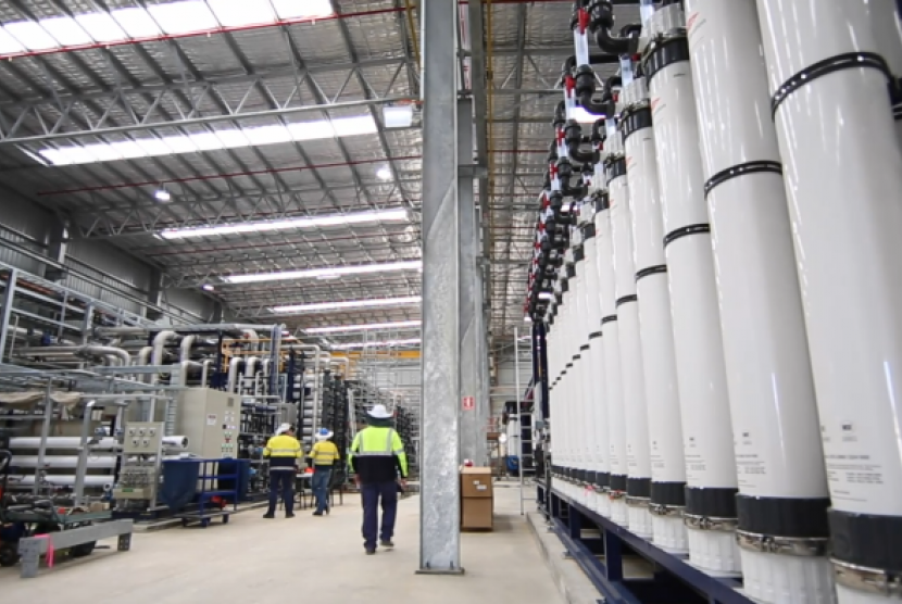 Pabrik pengolahan air limbah di utara Perth diperluas untuk menangani 28 miliar liter per tahun.