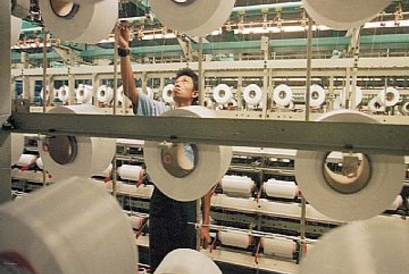 Pabrik tekstil, ilustrasi
